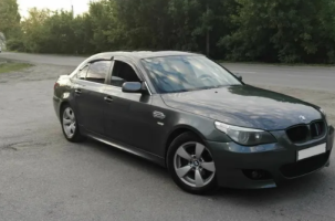 Дефлекторы окон (ветровики) BMW 5 Sd (E60) 2002-2010"EuroStandard" (БМВ Е60) Кобра Тюнинг