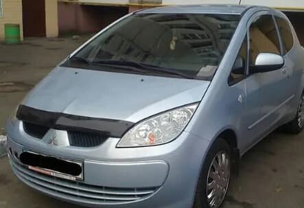 Дефлектор капота (мухобойка) Mitsubishi Colt 2004-2008 (Митсубиши Кольт) SIM