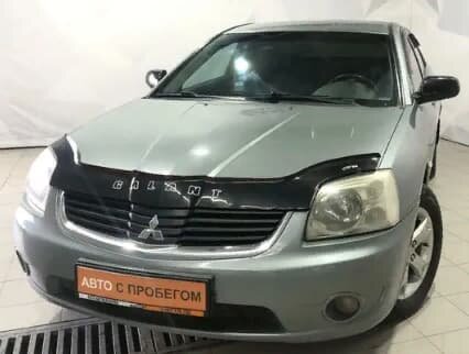 Дефлектор капота (мухобойка) Mitsubishi  Galant с 2003-2008 г.в.(до ресталинга) (Митсубиши Галант) Вип Тюнинг