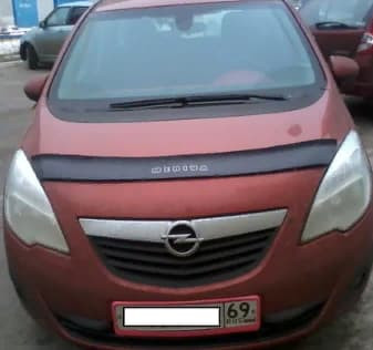 Дефлектор капота (мухобойка) Opel Meriva B с 2010 г.в. (Опель Мерива) Вип Тюнинг